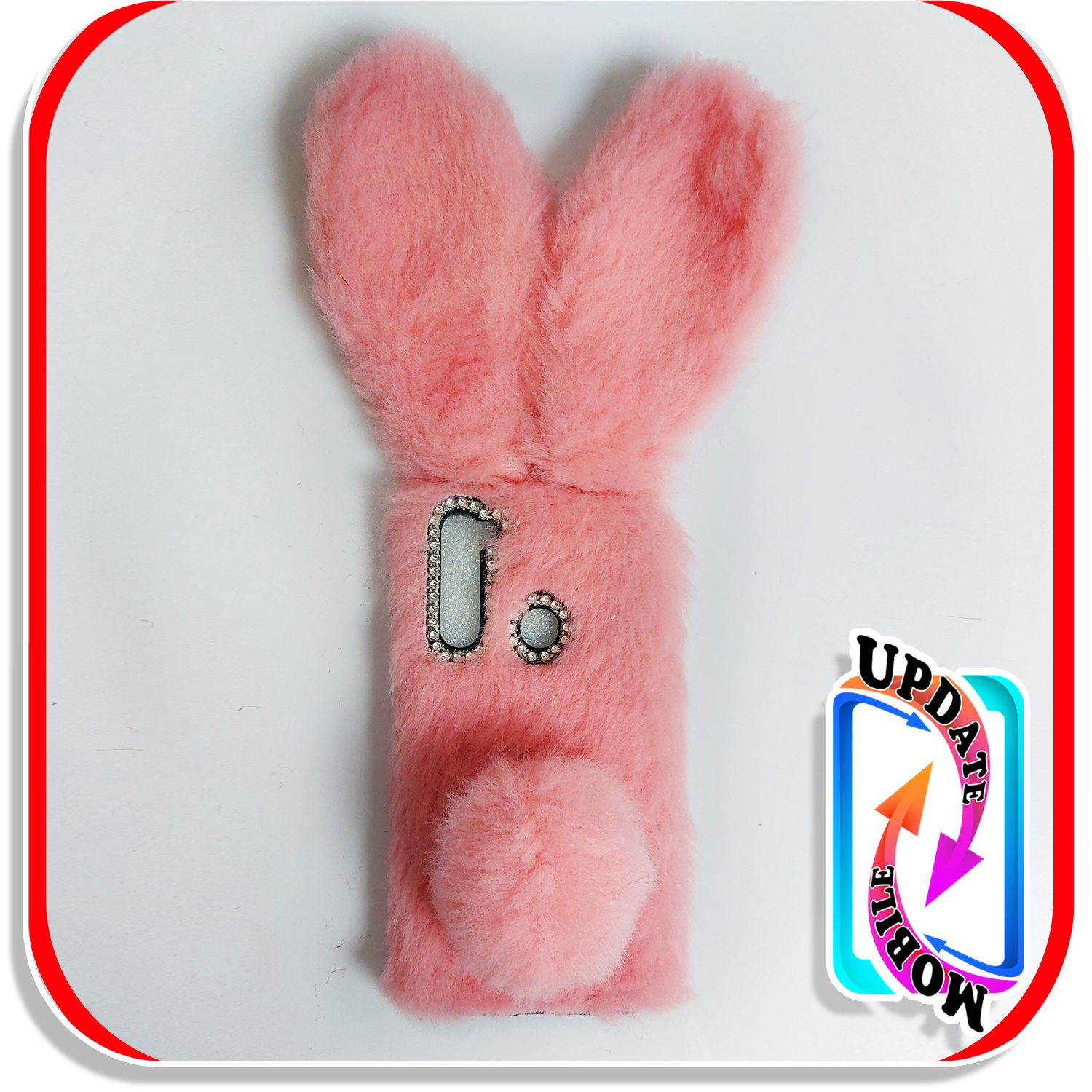 قاب خزدار خرگوشی پشمالو طرح عروسکی  مناسب برای  گوشی شیاومی note 8t