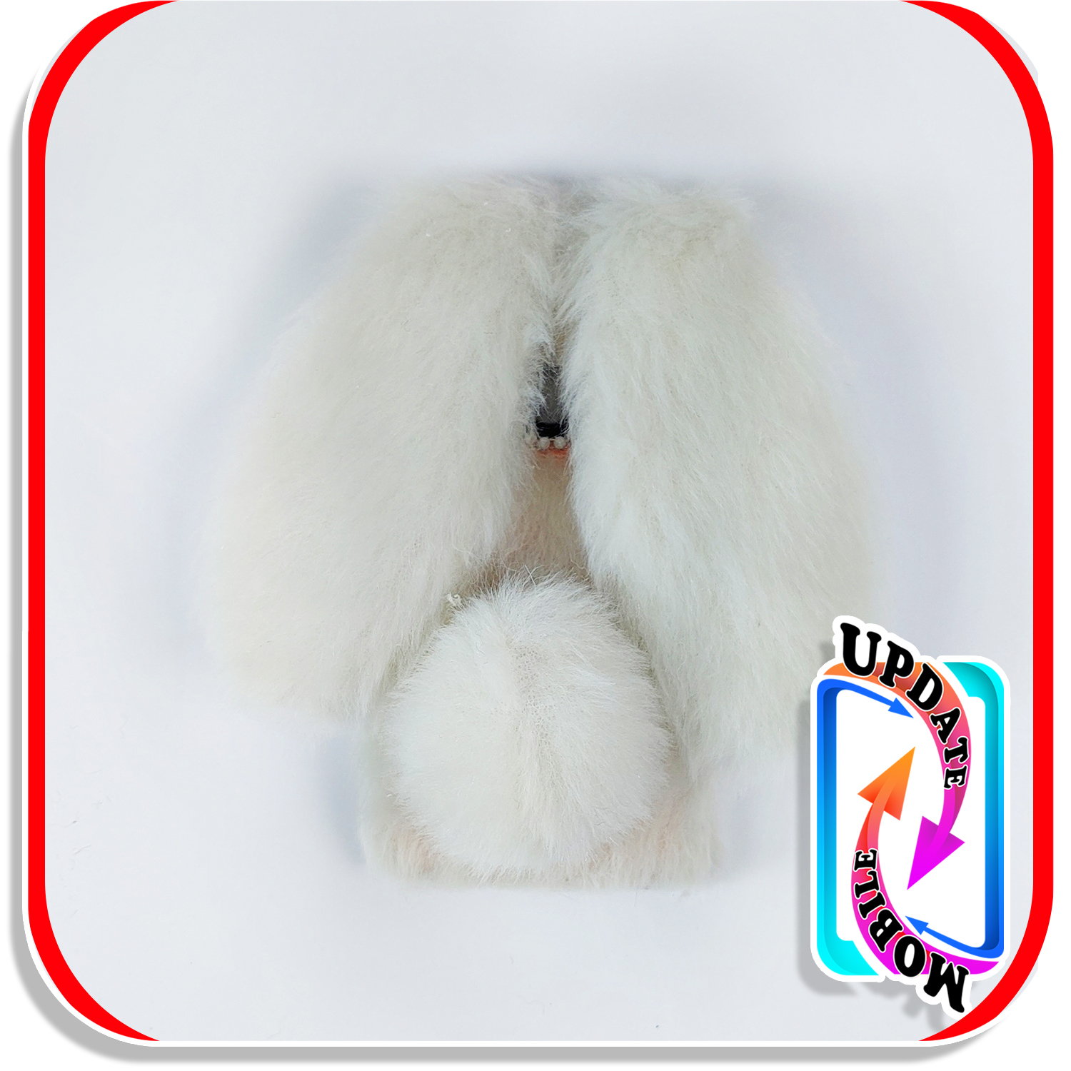 قاب خزدار خرگوشی پشمالو طرح عروسکی مناسب برای  گوشی هواوی y9 prime (2019)