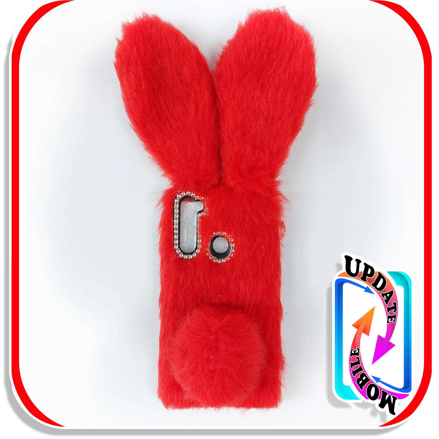 قاب خزدار خرگوشی پشمالو طرح عروسکی مناسب برای گوشی سامسونگ A11و M11