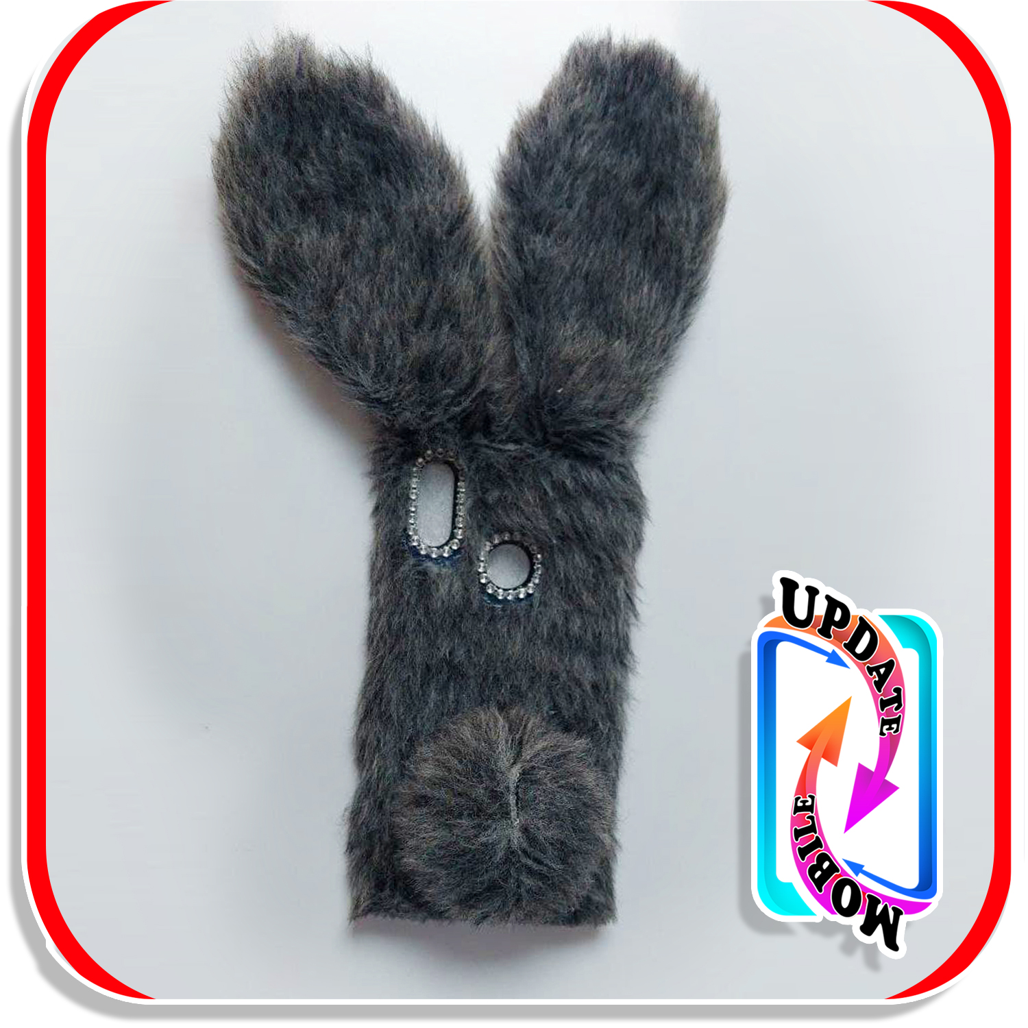 قاب خزدار خرگوشی پشمالو طرح عروسکی مناسب برای  گوشی هواوی y6 prime(2019)