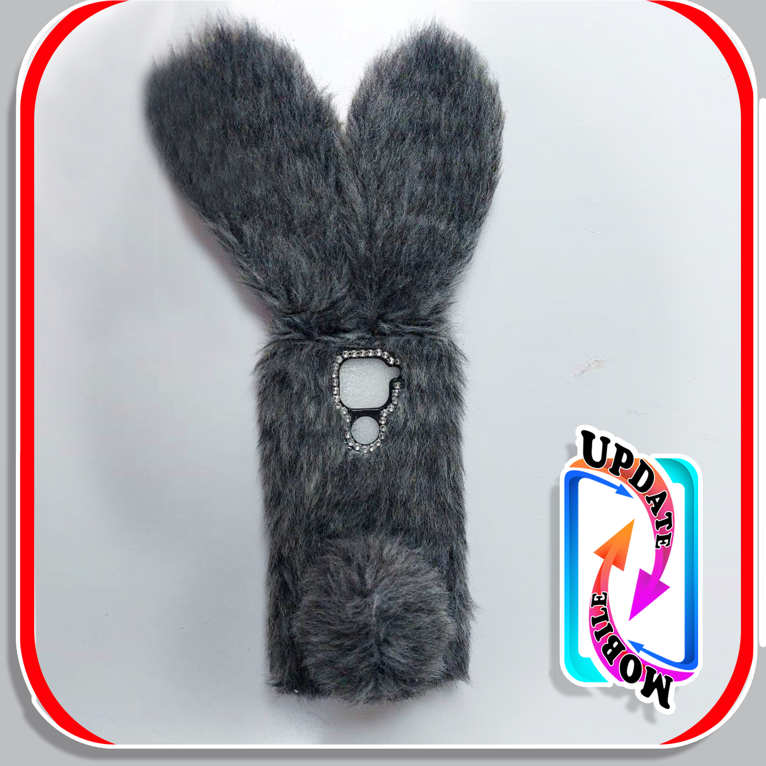 قاب خزدار خرگوشی پشمالو طرح عروسکی مناسب برای  گوشی شیاومی note 9