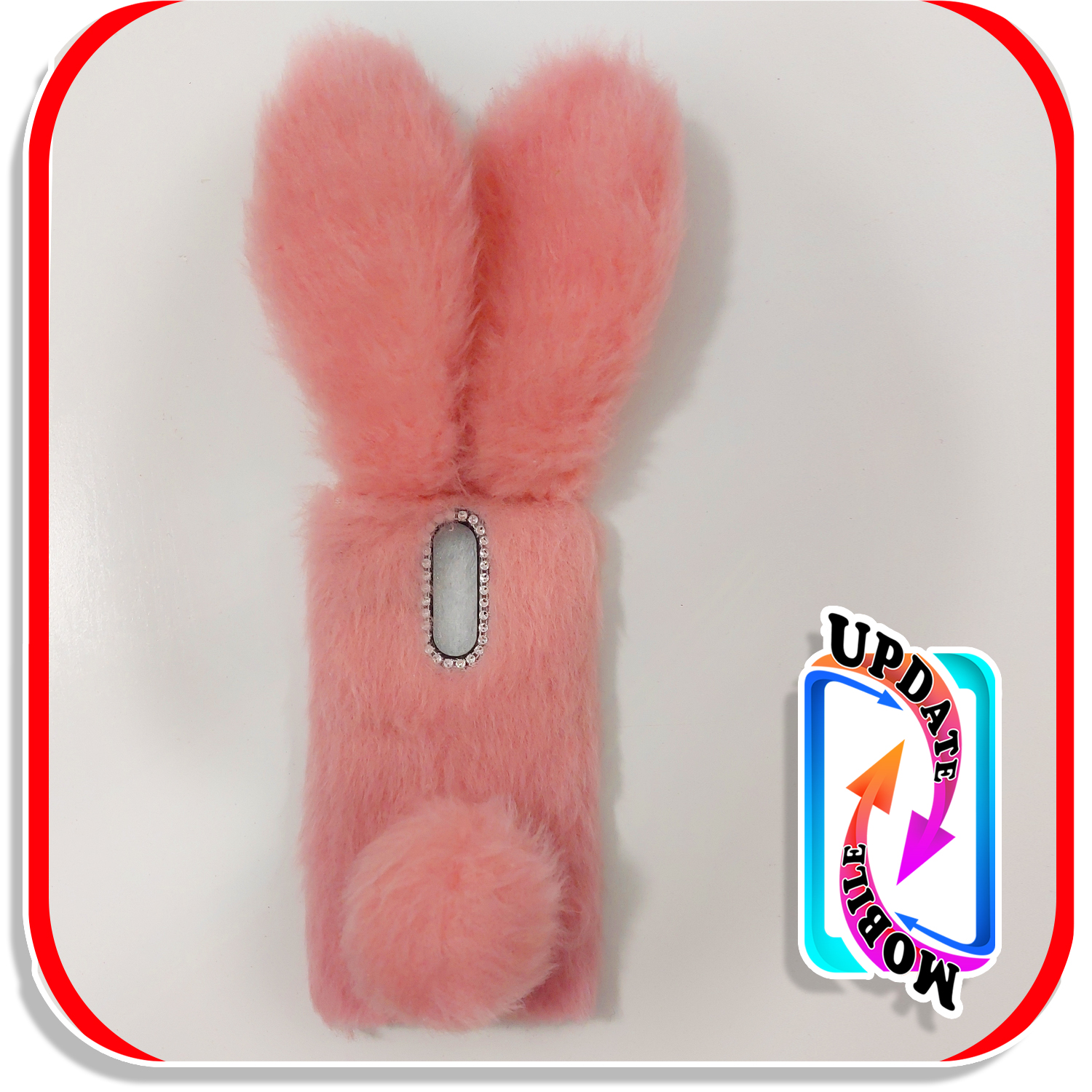 قاب خزدار خرگوشی پشمالو طرح عروسکی مناسب برای  گوشی شیاومی mi9t