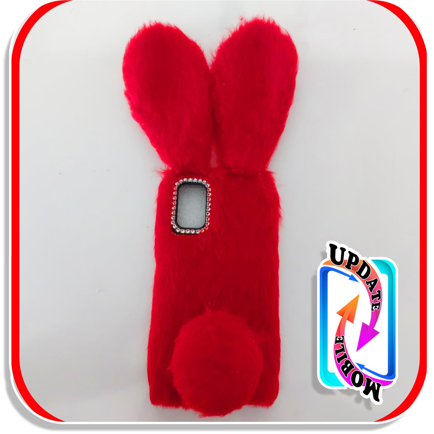 قاب خزدار خرگوشی پشمالو طرح عروسکی مناسب برای  گوشی شیاومی poco m3