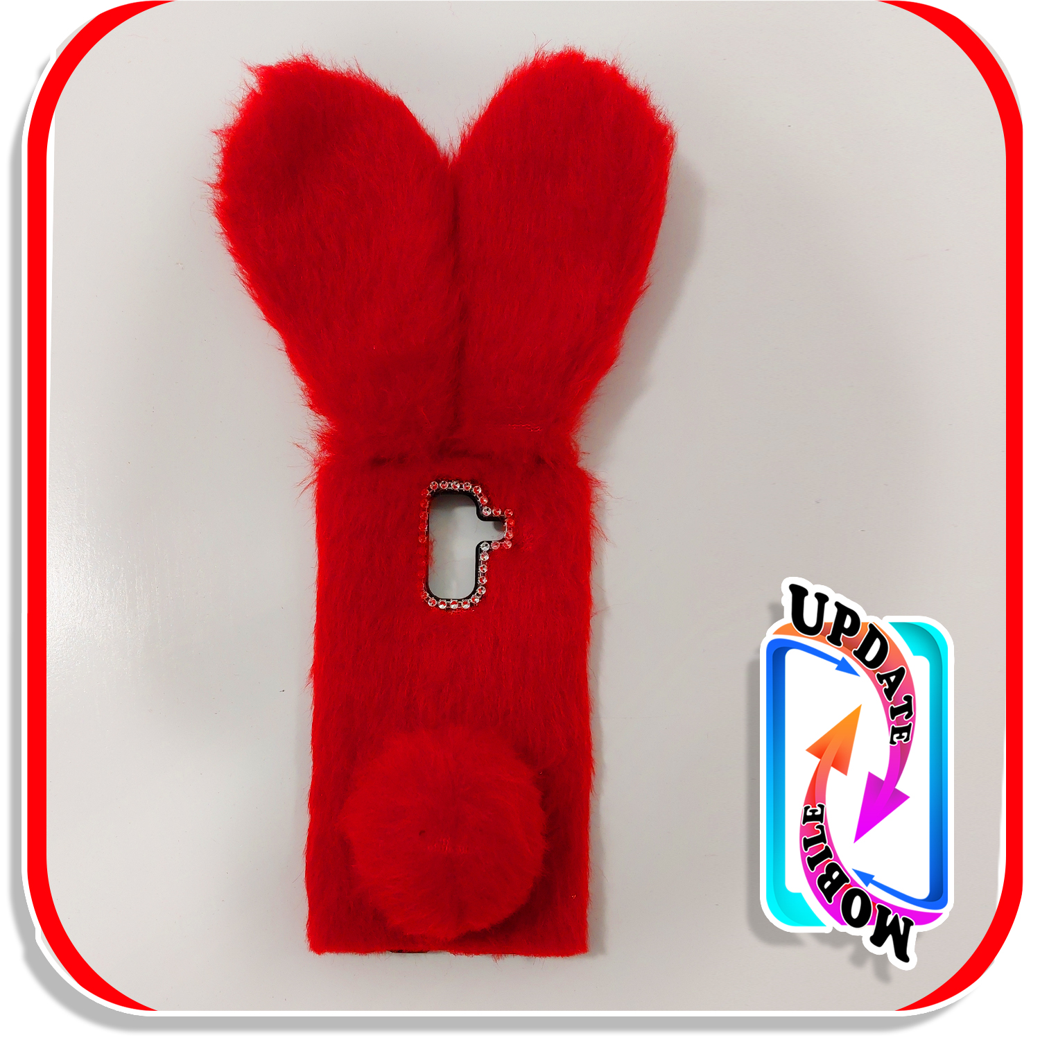 قاب خزدار خرگوشی پشمالو طرح عروسکی مناسب برای  گوشی سامسونگ A6 plus