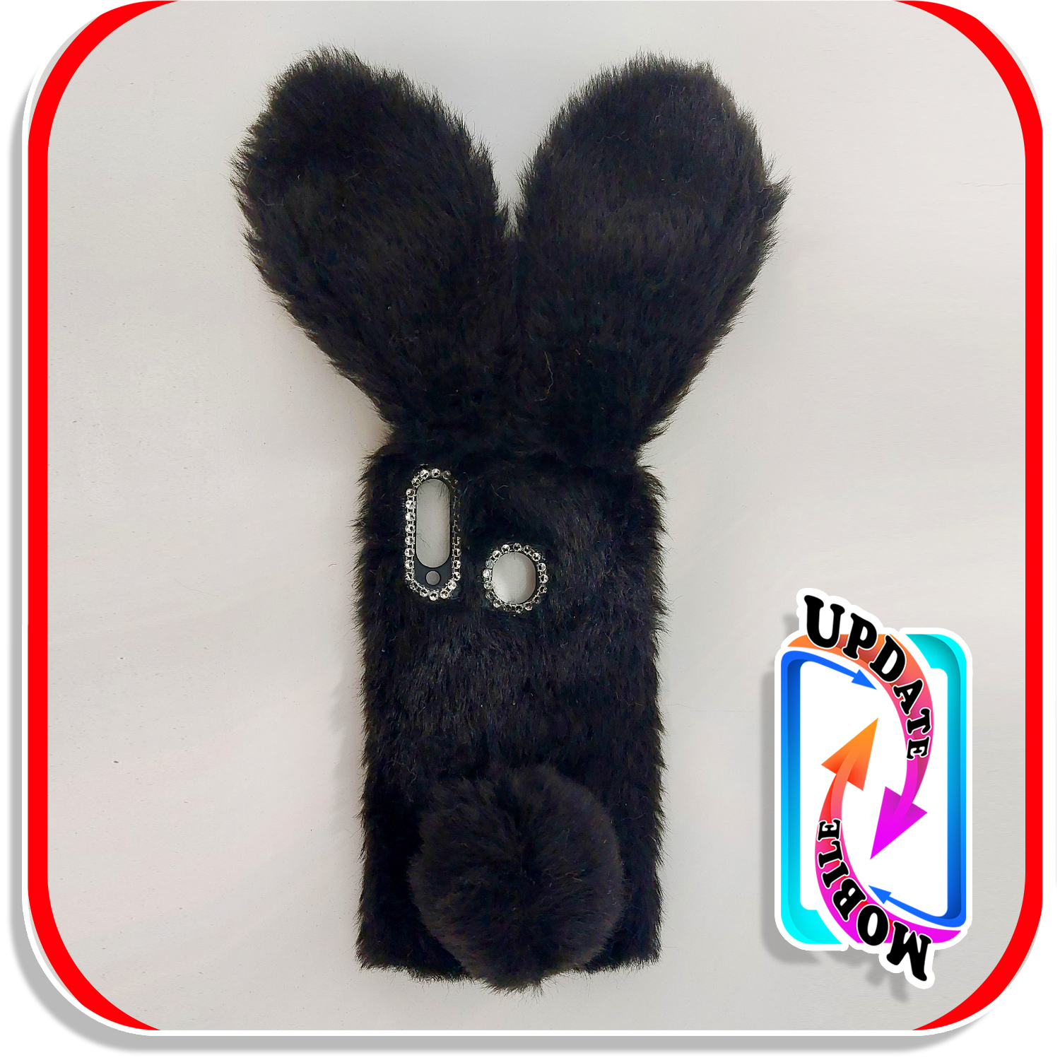 قاب خزدار خرگوشی پشمالو طرح عروسکی مناسب برای  گوشی هواوی(y7 prime (2019