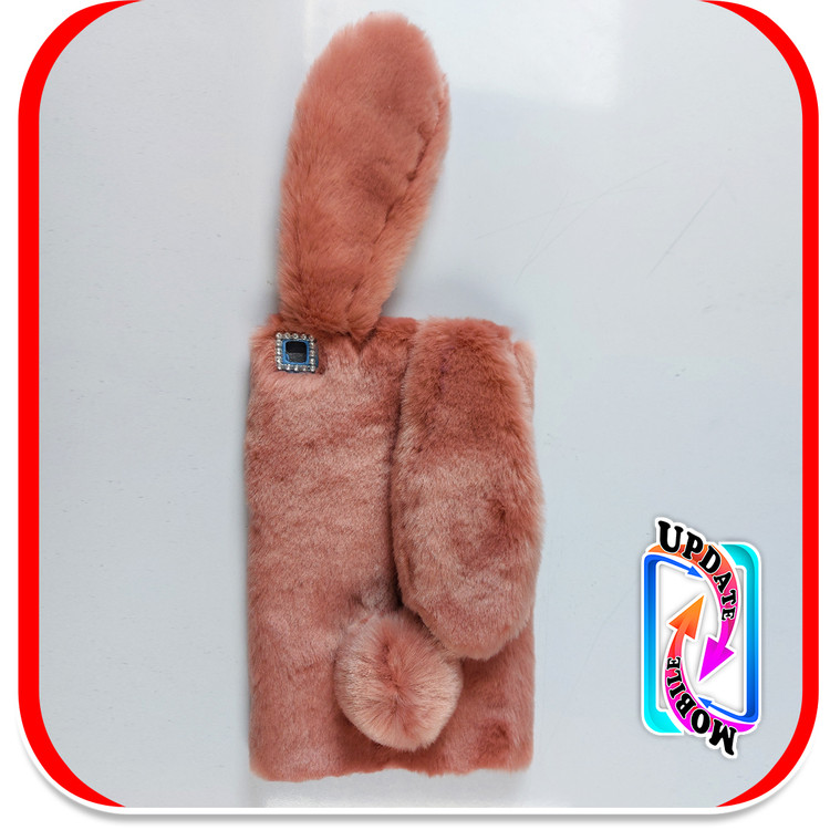 قاب خزدار خرگوشی پشمالو طرح عروسکی مناسب برای تبلت سامسونگ A7 lite t225