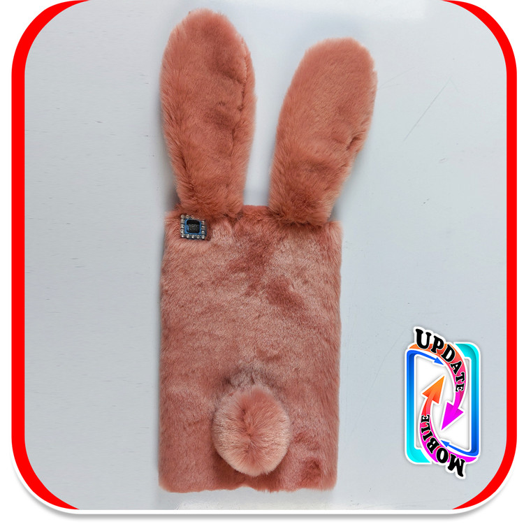 قاب خزدار خرگوشی پشمالو طرح عروسکی مناسب برای تبلت سامسونگ A7 lite t225