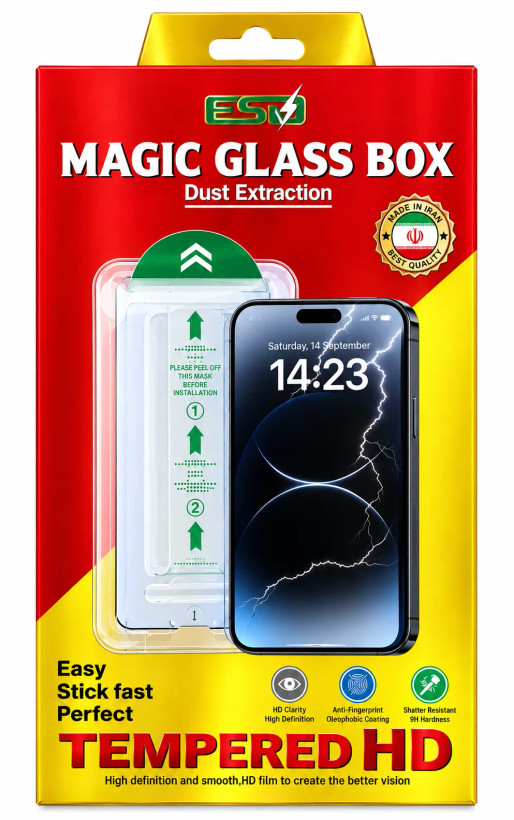 گلس آسان نصب مناسب برای گوشی آیفون 11PROMAX/XSMAX